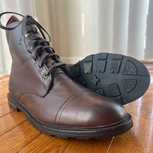 Allen Edmonds "ALPINE" WEATHERPROOF Cap Toe Boots Brown Men’s 11.5D (2898)